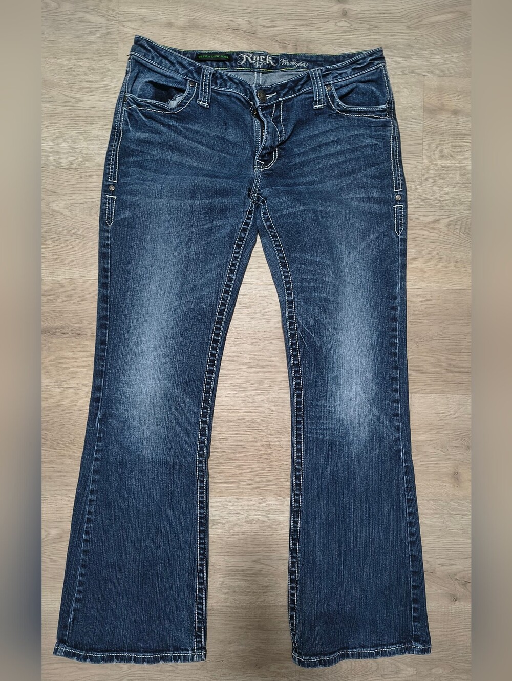 Y2K Wrangler "Rock 47" Ultra Low Rise Bootcut Jeans